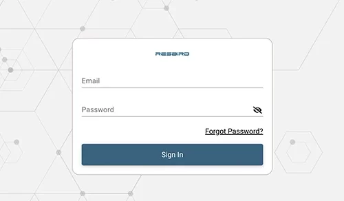 Login page